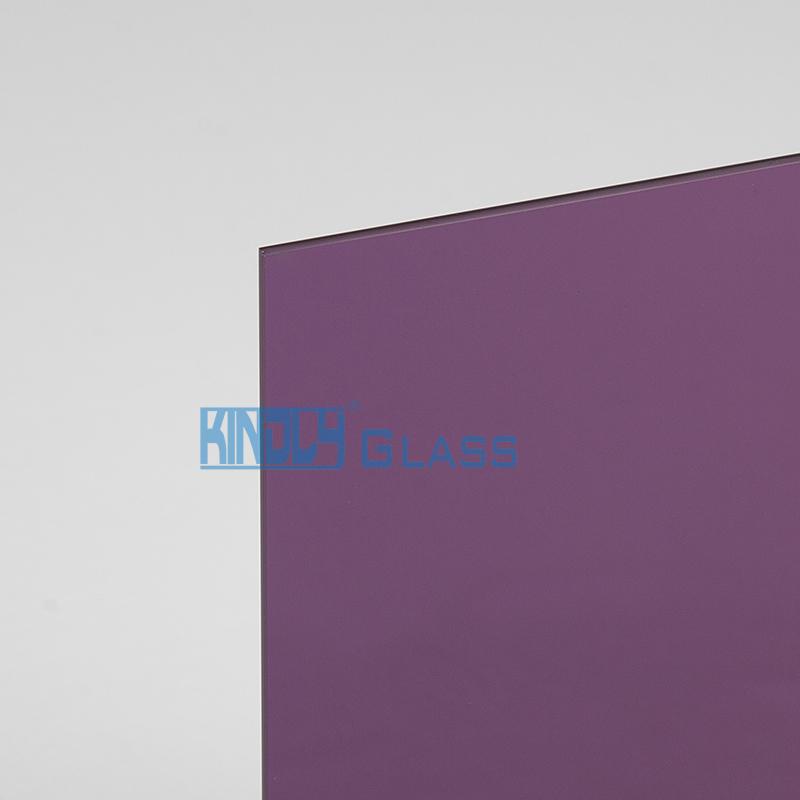 Clear glass violet coated silver mirror
